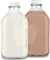 Stock Your Home 64-Oz Glass Milk Jugs with Caps (2 Pack) - 64 Ounce Food Grade Glass Bottles - Dishwasher Safe - Bottles for Milk, Buttermilk, Honey, Tomato Sauce, Jam, Barbecue Sauce