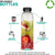 12 Oz Round Plastic Bottles with Caps (12 Pack) - BPA-Free Juice Bottles with Lids - Food Grade Plastic Bottles - Tamper Proof Caps - Bottles for Juice, Milk, Protein Shake, Smoothie - Stock Your Home