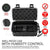 Smell Proof Stash Box with Combination Lock - Odorless Portable Storage Case for Accessories - Includes Easy Grip Handle, Storage Jar and Tube, Tray, Resealable Bag, and More