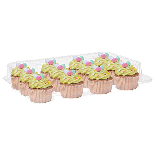 Mini Cupcake Containers - 12-Compartment Containers (20 Count