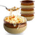 Stock Your Home 12 oz French Onion Soup Crock (4 Pack) -Two-Toned Brown & Ivory Porcelain Soup Bowls -Oven Safe Soup Bowls -Microwave and Dishwasher Safe Soup Crocks