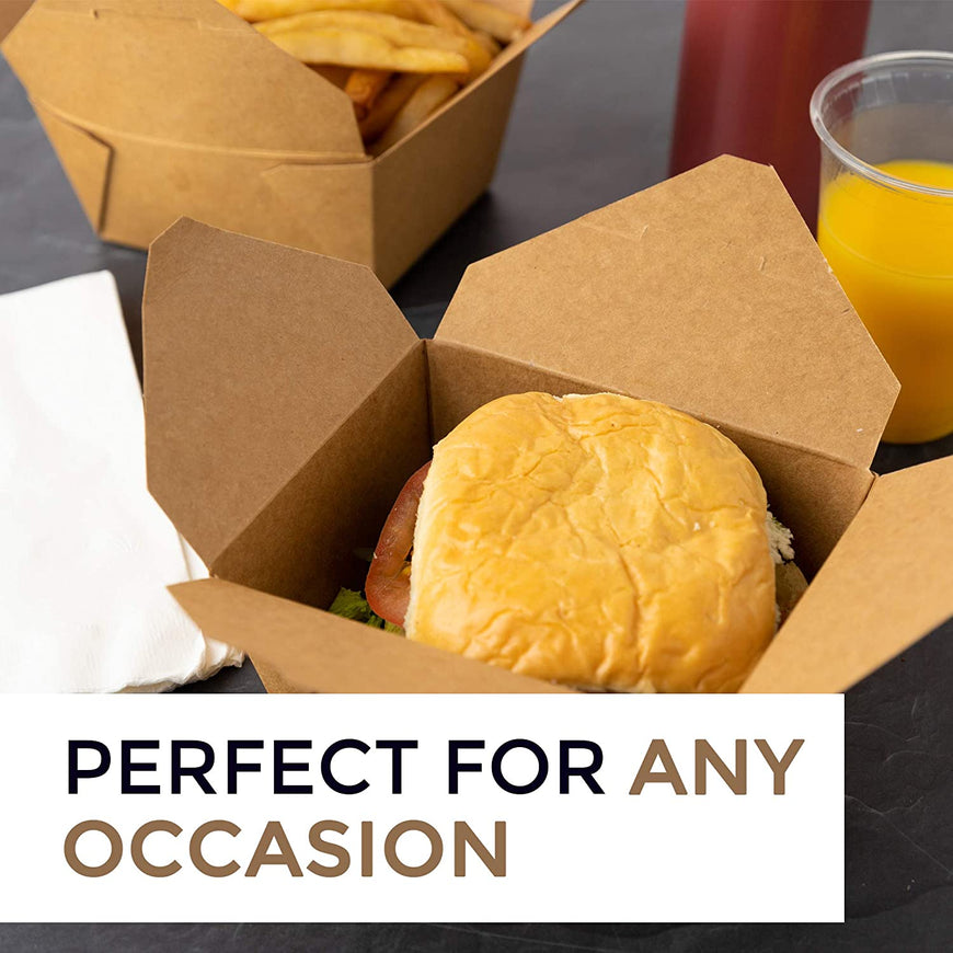 Stock Your Home Microwaveable Take Out Food Containers, 30 oz, 50 Pack