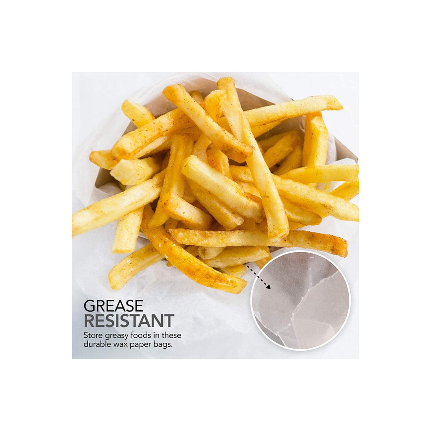 Paper Sandwich Bags Bulk Wax Paper (200 Pack) 7