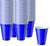 16-Ounce Plastic Party Cups in Blue (100 Pack) - Disposable Plastic Cups - Recyclable - Blue Cups with Fill Lines - Reusable Plastic Cups for Drinks, Soda, Punch, Barbecues, Picnics - Stock Your Home
