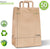 Stock Your Home 70 Lb Kraft Brown Paper Bags with Handles (50 Count) - Kraft Brown Paper Grocery Bags Bulk - Large Paper Bags with Handles for Grocery Shopping - Handles Provide Grip for Trash Bag Use