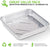 Stock Your Home Aluminum Foil Pans 9x9 Sqaure Baking Pans,30 Pack