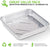 Stock Your Home Aluminum Foil Pans 9x9 Sqaure Baking Pans,30 Pack