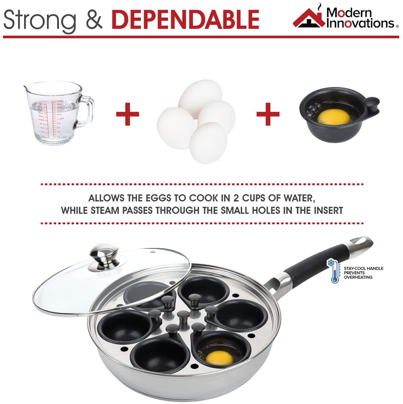 Non-stick 4 Egg Frying Pan - Inspire Uplift