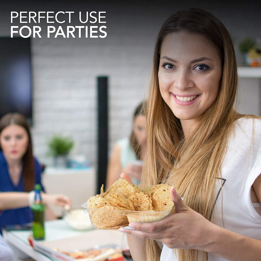 Stock Your Home Plastic Nacho Trays, 100 Count, 12oz, 6x5