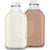 Stock Your Home 64-Oz Glass Milk Jugs with Caps (2 Pack) - 64 Ounce Food Grade Glass Bottles - Dishwasher Safe - Bottles for Milk, Buttermilk, Honey, Tomato Sauce, Jam, Barbecue Sauce