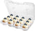 Mini Cupcake Containers - 12-Compartment Containers (40 Count) - Plastic Mini Cupcake Containers - Disposable Trays for Small Cupcakes & Muffins - Hinged Lock Cupcake Clamshell - Mini Cupcake Storage