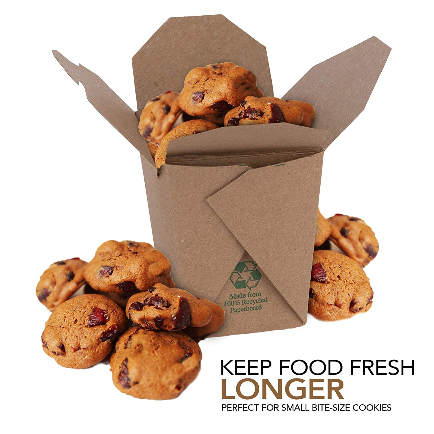 50 PACK Take Out Food Containers 26 oz Kraft Brown Paper Take Out Boxes  Microwaveable Leak and Grease Resistant Food Containers - To Go Containers  for