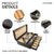 Stock Your Home Luxury Mens Dresser Valet Organizer,Black