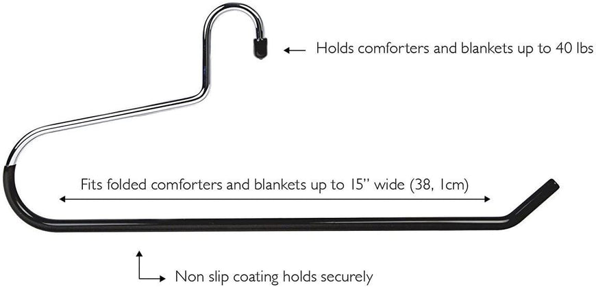 Stock Your Home Non-slip Blanket Hangers, Set of 6