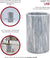 Modern Innovations Elegant Grey Marble Wine Cooler & Champagne Chiller - Kitchen Utensil Holder, Tool Storage Organizer and Flower Vase