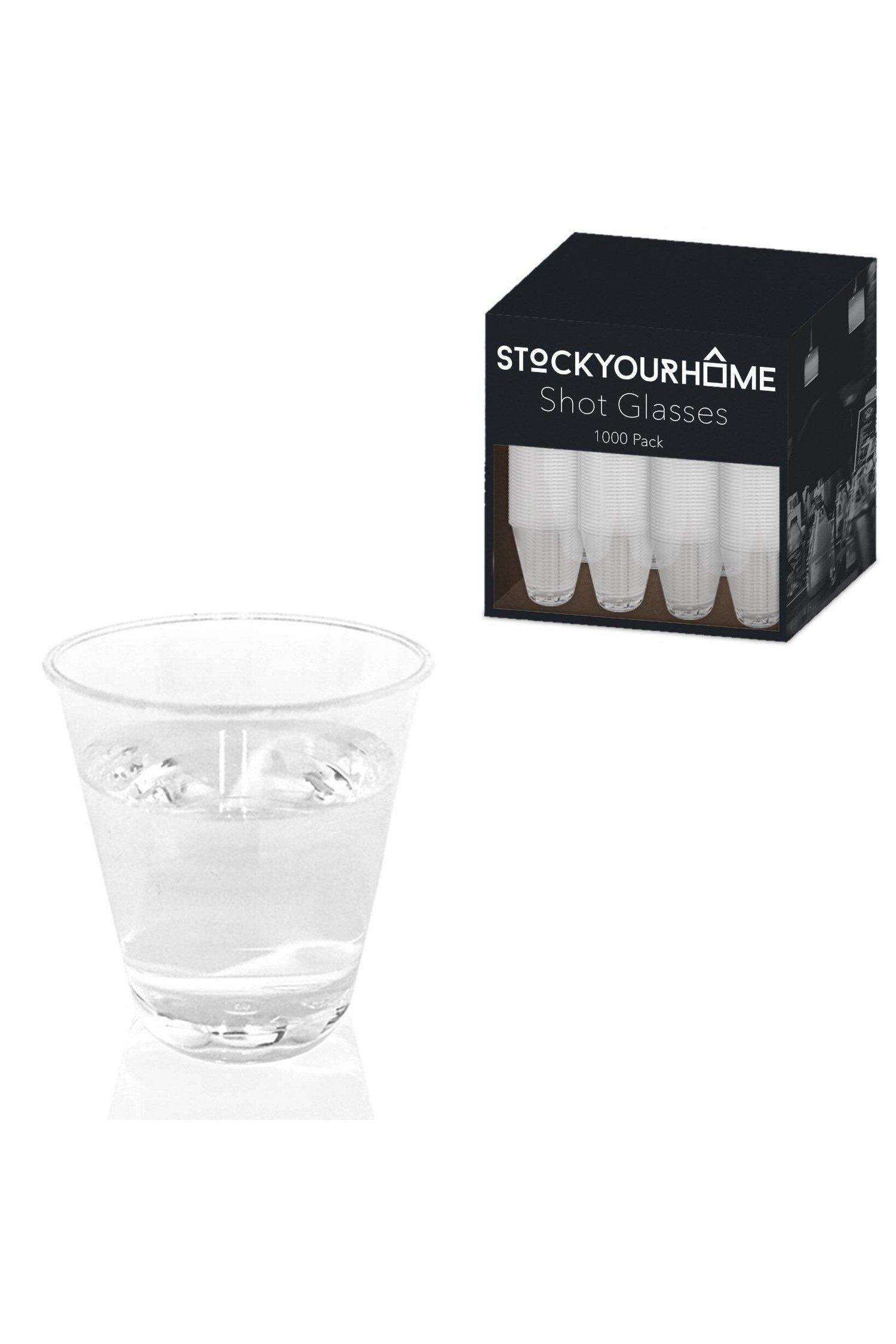 Stock Your Home Clear Plastic Disposable party Cups, 100 Pack, 9oz