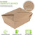 Microwavable Kraft Brown Take Out Boxes 112 oz (30 Pack) Disposable Food Containers - Recyclable Cardboard Lunch Box - Take Out Containers Disposable - to Go Boxes for Restaurants, Delivery, Catering