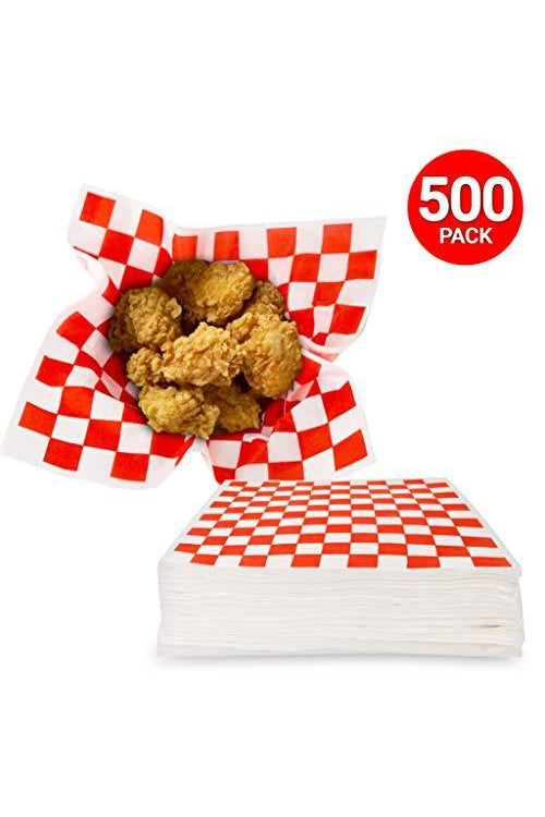 Red Checkered Deli Paper, 5000 Sheets