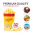 Stock Your Home 32 Oz Popcorn Bucket (25 Count) Paper Popcorn Cups for Movie Theater Concsession Carnival Party - Yellow and Red Reusable Popcorn Containers