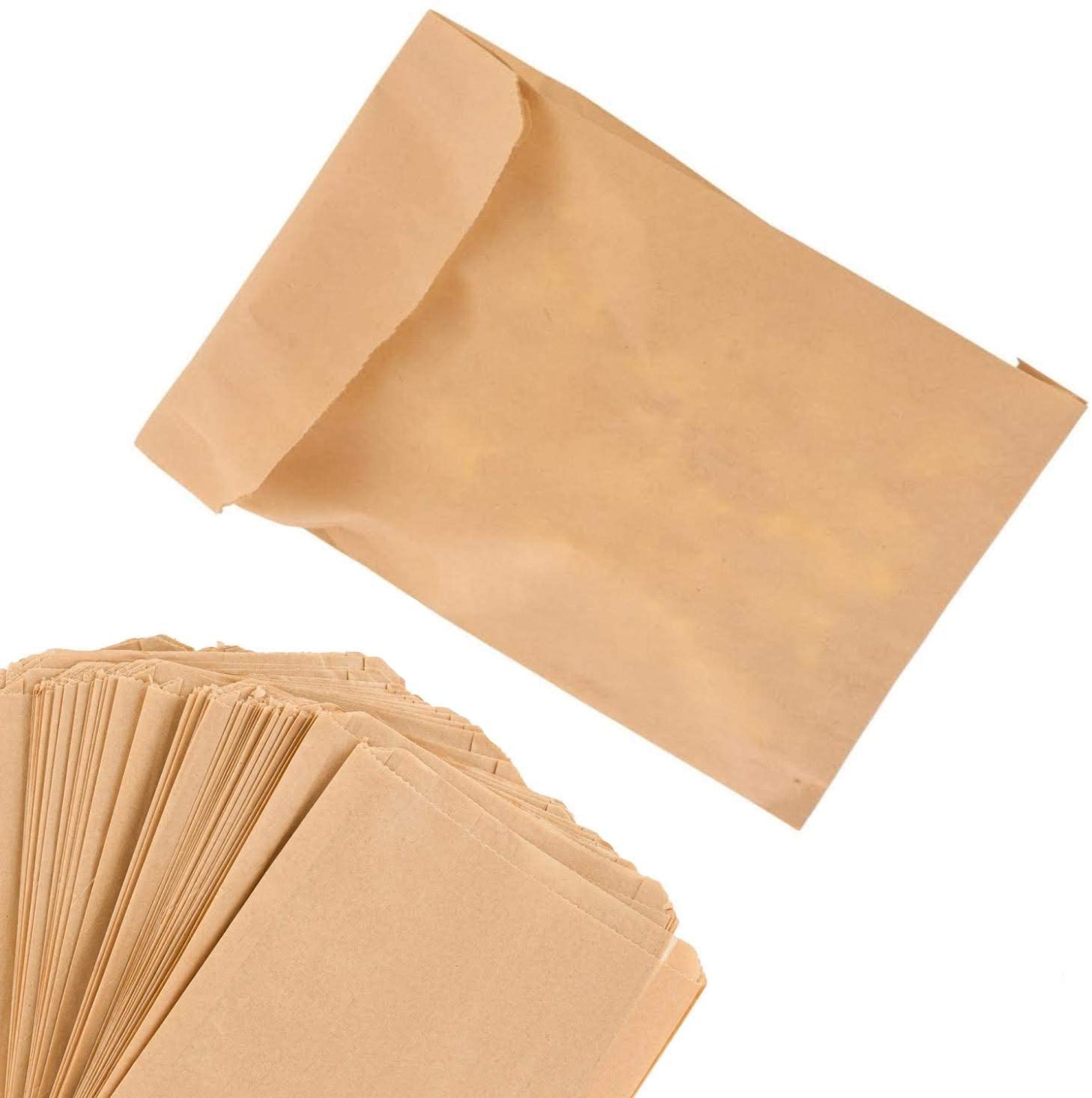 Paper Sandwich Bags Kraft Brown 200 Pack - Biodegradable and Compostab –  Stock Your Home