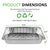 21x13 Aluminum Pans (20 Pack) Durable Full Size Deep Aluminum Foil Roasting & Steam Table Pans - Deep Pan for Catering Large Groups - Disposable Pans Great for Cooking, Heating, Storing, Prepping Food