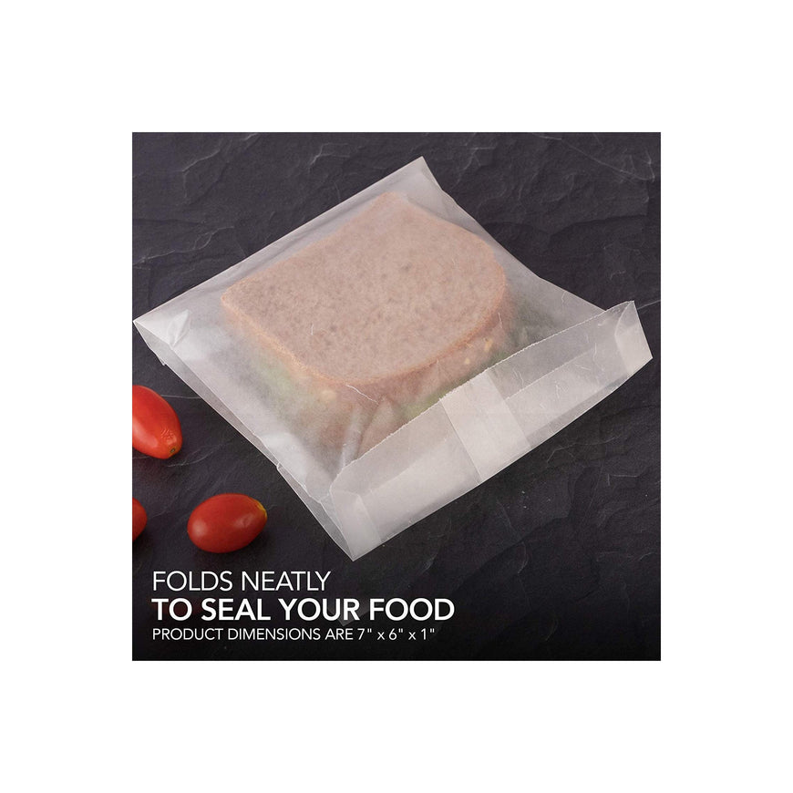 Paper Sandwich Bags Bulk Wax Paper (200 Pack) 7