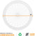 Stock Your Home 9” Paper Plate Holder in White (12 Count) - Paper Plate Holders Plastic Heavy Duty - Plastic Paper Plate Holder - Woven Paper Plate Holder - Paper Plate Holders Reusable