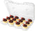 Mini Cupcake Containers - 12-Compartment Containers (40 Count) - Plastic Mini Cupcake Containers - Disposable Trays for Small Cupcakes & Muffins - Hinged Lock Cupcake Clamshell - Mini Cupcake Storage