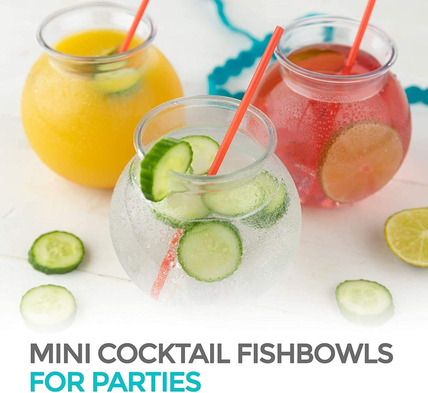 Stock your Home Plastic Fish Bowls, 12 Count, 16 oz