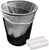 Stock Your Home 4 Gallon Clear Trash Bags (100 Pack) - Disposable Plastic Garbage Bags - Leak Resistant Waste Bin Bags - Small Bags for Office, Bathroom, Deli, Produce Section, Dog Poop, Cat Litter