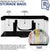 Stock Your Home DVD Storage Bags (4 Pack) - Transparent PVC Media Storage - Water Resistant DVD Holder Case with Handles - Clear Plastic Carrying Game Bag Storage for DVDs, CDs, Video Games, Books