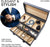 Stock Your Home Luxury Mens Dresser Valet Organizer,Black