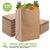 Stock Your Home 57 Lb Kraft Brown Paper Bags (100 Count) - Kraft Brown Paper Grocery Bags Bulk - Large Paper Bags for Grocery Shopping