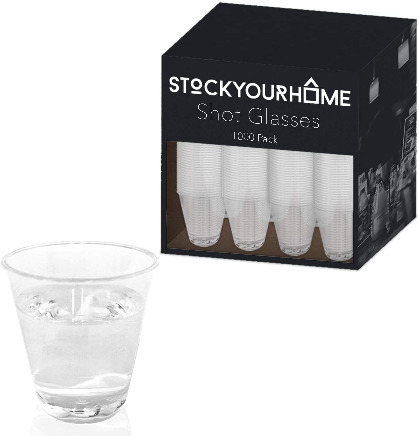 Plastic Cups - Clear Disposable Shot Glasses