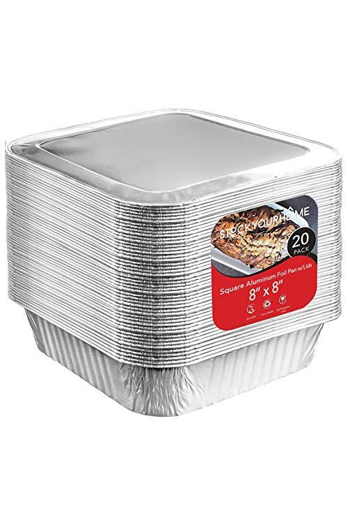 50 PC Aluminum Foil Lasagna Pan Disposable Loaf Bread Container Baking Tins New