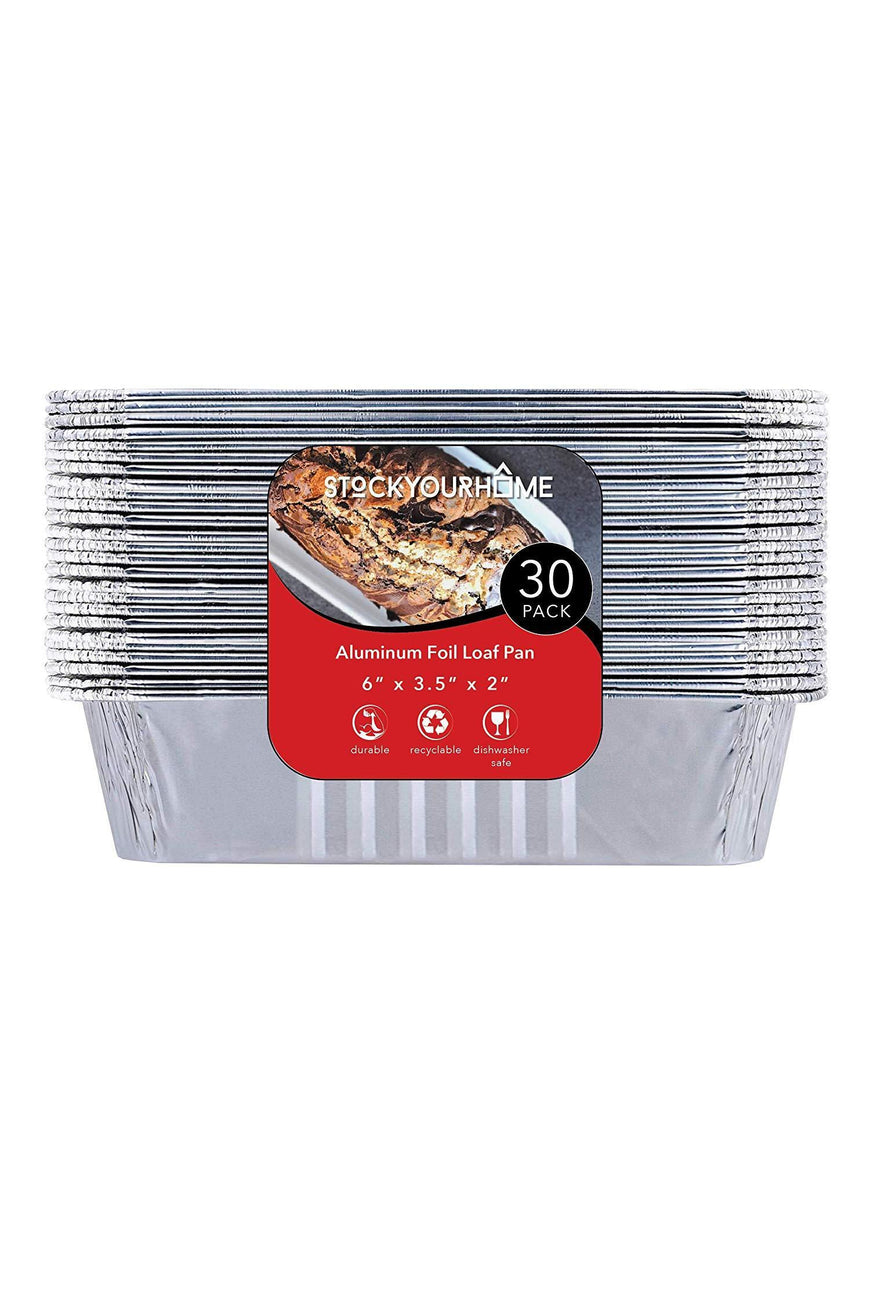 Stock Your Home 1 LB Loaf Pan- 30 Count-Stock Your Home